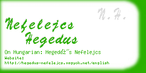 nefelejcs hegedus business card
